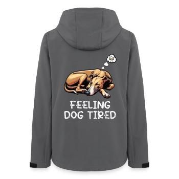 Feeling Dog Tired Whippet Greyhound Whippets - Women’s Recycled Softshell Jacket by Stanley/Stella - anthracite - Back - AI Model Female 172 light (172cm)