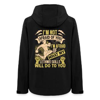  Burmese Boxer Lethwei Instructor Training Myanmar - Women’s Recycled Softshell Jacket by Stanley/Stella - black - Back - AI Model Female 172 light (172cm)