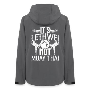  Lethwei not Muay Thai Mixed Martial Arts Burmese - Women’s Recycled Softshell Jacket by Stanley/Stella - anthracite - Back - AI Model Female 172 light (172cm)