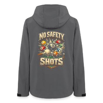 8-Ball Billard No Safety Shots - Frauen Recycelte Softshelljacke von Stanley/Stella - Anthrazit - Hinten - AI Model Female 172 light (172cm)