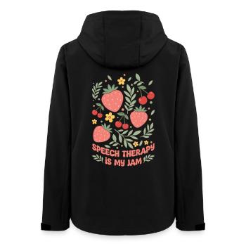 L’orthophonie est mon langage préféré - Veste softshell femme recyclée Stanley/Stella - noir - Dos - AI Model Female 172 light (172cm)