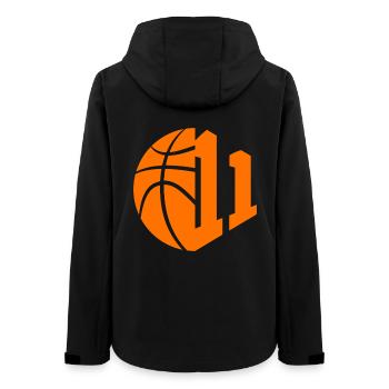 NUMBER 11 BASKETBALL 11TH BIRTHDAY - Women’s Recycled Softshell Jacket by Stanley/Stella - black - Back - AI Model Female 172 light (172cm)