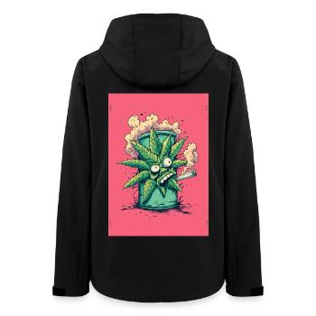 Feuille verte dans un charme de bang - Veste softshell femme recyclée Stanley/Stella - noir - Dos - AI Model Female 172 light (172cm)