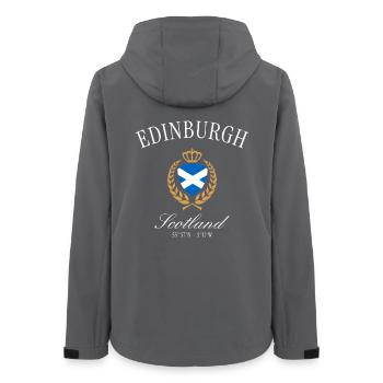 Edinburgh Scotland Coat of Arms Crown – Travel Souvenir - Women’s Recycled Softshell Jacket by Stanley/Stella - anthracite - Back - AI Model Female 172 light (172cm)