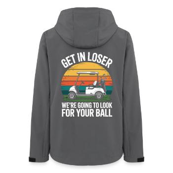 Golfcart T-Shirt Geschenk Golffans und Golfplatz - Frauen Recycelte Softshelljacke von Stanley/Stella - Anthrazit - Hinten - AI Model Female 172 light (172cm)