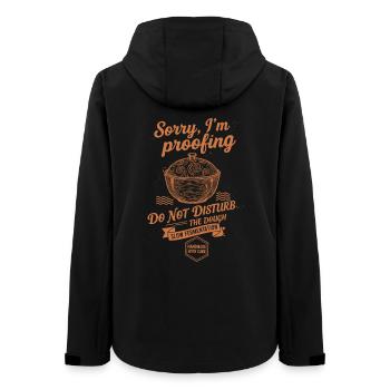 Sourdough Bread Baking Sorry Im Proofing - Women’s Recycled Softshell Jacket by Stanley/Stella - black - Back - AI Model Female 172 light (172cm)