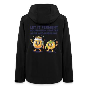 Levain : laissez fermenter le levain vivant - Veste softshell femme recyclée Stanley/Stella - noir - Dos - AI Model Female 172 light (172cm)