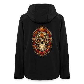 Dia De Los Muertos - Frauen Recycelte Softshelljacke von Stanley/Stella - Schwarz - Hinten - AI Model Female 172 light (172cm)