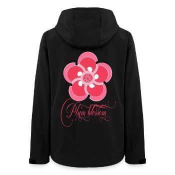 Pflaumenblüte - Frauen Recycelte Softshelljacke von Stanley/Stella - Schwarz - Hinten - AI Model Female 172 light (172cm)