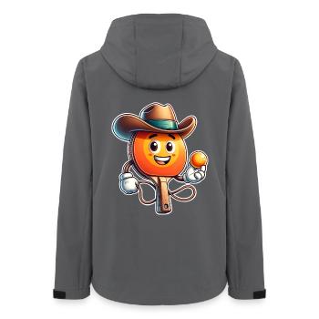 Table tennis - Women’s Recycled Softshell Jacket by Stanley/Stella - anthracite - Back - AI Model Female 172 light (172cm)