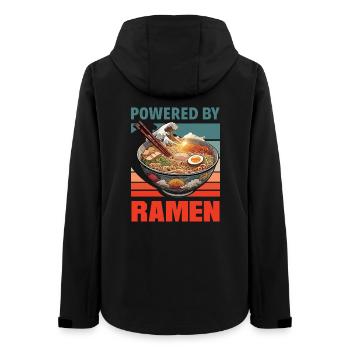 Bol de nouilles japonais propulsé par Ramen - Veste softshell femme recyclée Stanley/Stella - noir - Dos - AI Model Female 172 light (172cm)