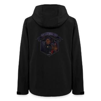 Wir können es drehen! Schwarz - Frauen Recycelte Softshelljacke von Stanley/Stella - Schwarz - Hinten - AI Model Female 172 light (172cm)