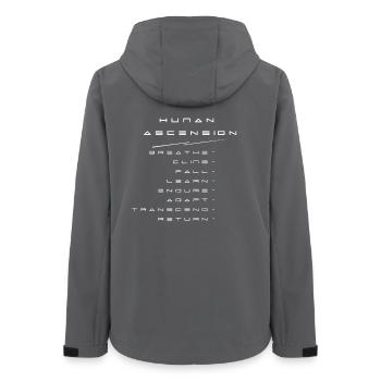 Human ascension  - Veste softshell femme recyclée Stanley/Stella - charbon - Dos - AI Model Female 172 light (172cm)