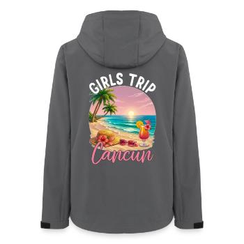 Girls Trip Cancun - Women’s Recycled Softshell Jacket by Stanley/Stella - anthracite - Back - AI Model Female 172 light (172cm)