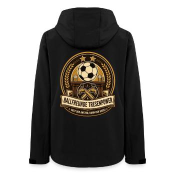 Ballfreunde Tresenpower - Frauen Recycelte Softshelljacke von Stanley/Stella - Schwarz - Hinten - AI Model Female 172 light (172cm)