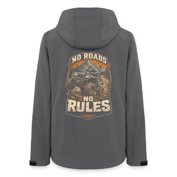 ATV Quad Driving Quad Quad Riders No Roads no Rules - Women’s Recycled Softshell Jacket by Stanley/Stella - anthracite - Back - AI Model Female 172 light (172cm)