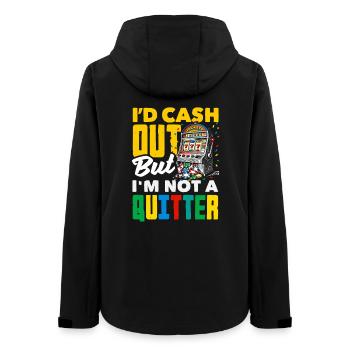 Nicht Aufgeben Casino Spielautomat Glücksspiel - Frauen Recycelte Softshelljacke von Stanley/Stella - Schwarz - Hinten - AI Model Female 172 light (172cm)