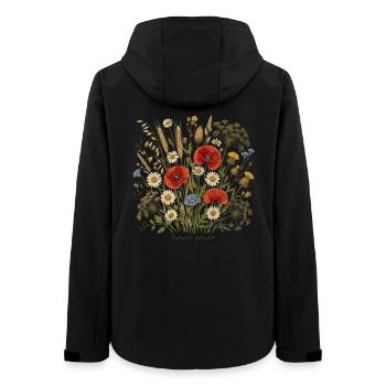 Flower meadow in watercolor style - Women’s Recycled Softshell Jacket by Stanley/Stella - black - Back - AI Model Female 172 light (172cm)