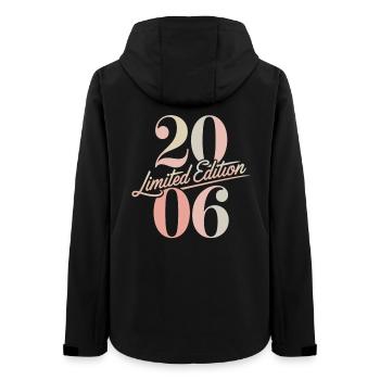 Limited Edition Geburtstag 2006 - Frauen Recycelte Softshelljacke von Stanley/Stella - Schwarz - Hinten - AI Model Female 172 light (172cm)