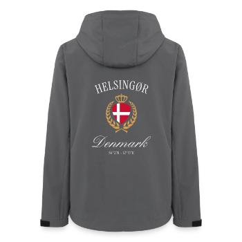 Helsingør Dänemark Wappen Krone – Reise Souvenir - Frauen Recycelte Softshelljacke von Stanley/Stella - Anthrazit - Hinten - AI Model Female 172 light (172cm)