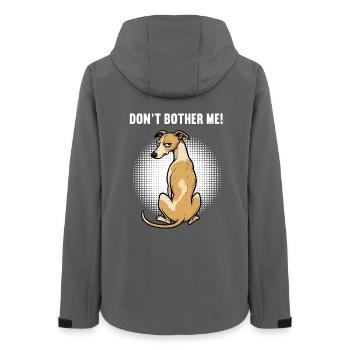 Don't Bother Me Whippet Greyhound Whippet Owner - Women’s Recycled Softshell Jacket by Stanley/Stella - anthracite - Back - AI Model Female 172 light (172cm)
