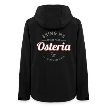 Osteria Restaurant Vintage Italien Retro Design - Frauen Recycelte Softshelljacke von Stanley/Stella - Schwarz - Hinten - AI Model Female 172 light (172cm)