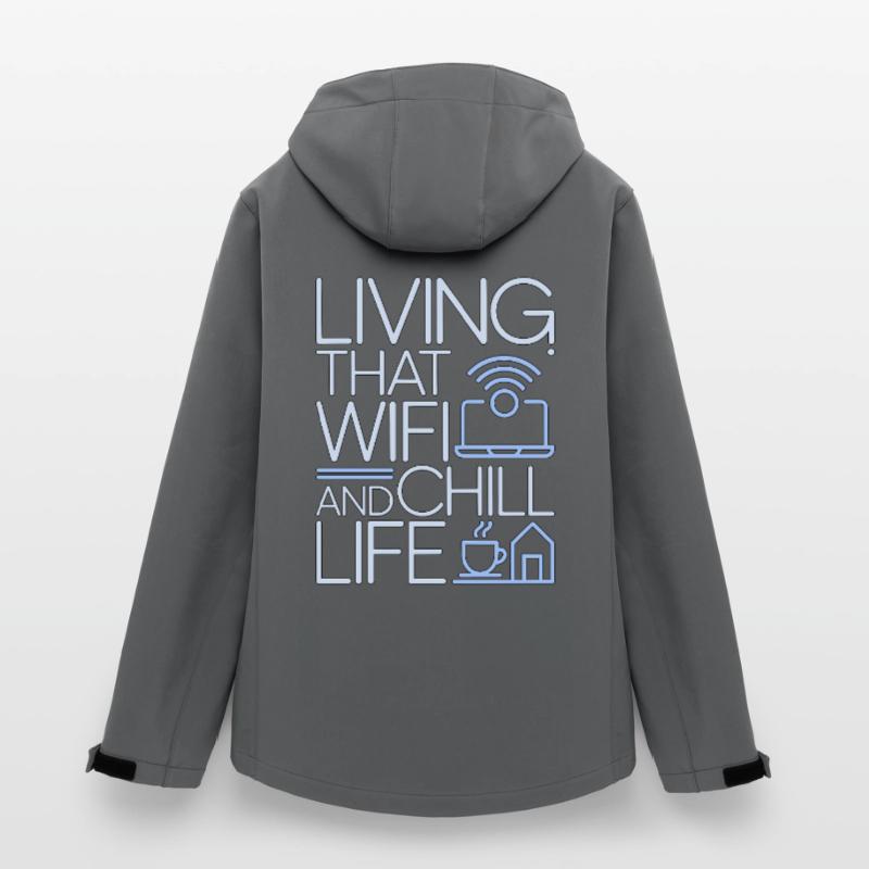 Remote Developer Living That WiFi Web Developer Frauen Recycelte Softshelljacke von Stanley/Stella