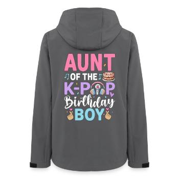Aunt of The K-Pop Birthday Boy - Frauen Recycelte Softshelljacke von Stanley/Stella - Anthrazit - Hinten - AI Model Female 172 light (172cm)