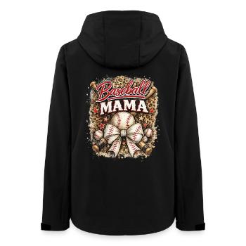 Baseball Mam Bow Leopard Sports de la fête des mères - Veste softshell femme recyclée Stanley/Stella - noir - Dos - AI Model Female 172 light (172cm)