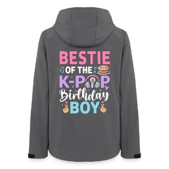 Bestie of The K-Pop Birthday Boy - Frauen Recycelte Softshelljacke von Stanley/Stella - Anthrazit - Hinten - AI Model Female 172 light (172cm)