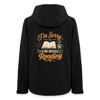 Ein Kapitel Noch Bookworm Leseratte - Frauen Recycelte Softshelljacke von Stanley/Stella - Schwarz - Hinten - AI Model Female 172 light (172cm)