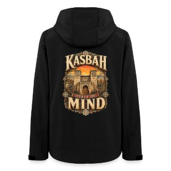 Marokkaner Marokko Kasbah State Of Mind - Frauen Recycelte Softshelljacke von Stanley/Stella - Schwarz - Hinten - AI Model Female 172 light (172cm)