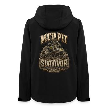 ATV Quad Driver Quad Survivant dans la fosse de boue - Veste softshell femme recyclée Stanley/Stella - noir - Dos - AI Model Female 172 light (172cm)