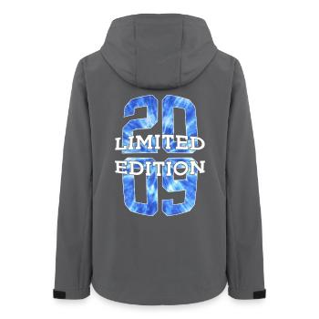LIMITED EDITION 2009 17 JAHRE 17. GEBURTSTAG - Frauen Recycelte Softshelljacke von Stanley/Stella - Anthrazit - Hinten - AI Model Female 172 light (172cm)