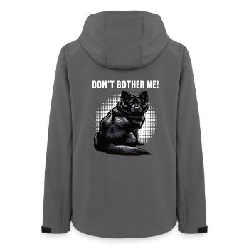 Don't Bother Me Black Shepherd Shepherd - Women’s Recycled Softshell Jacket by Stanley/Stella - anthracite - Back - AI Model Female 172 light (172cm)