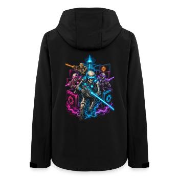 Laser Tag - Frauen Recycelte Softshelljacke von Stanley/Stella - Schwarz - Hinten - AI Model Female 172 light (172cm)