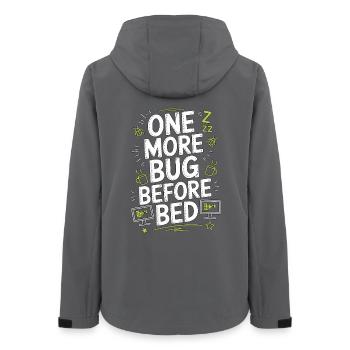 Game Developer One More Bug Before Game Programmer - Frauen Recycelte Softshelljacke von Stanley/Stella - Anthrazit - Hinten - AI Model Female 172 light (172cm)