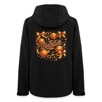 Vintage-Basketballschleifen | Trendiger Sportstil - Frauen Recycelte Softshelljacke von Stanley/Stella - Schwarz - Hinten - AI Model Female 172 light (172cm)