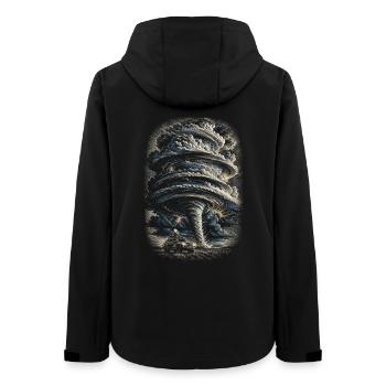 Sturmjäger Meteorologe - Frauen Recycelte Softshelljacke von Stanley/Stella - Schwarz - Hinten - AI Model Female 172 light (172cm)