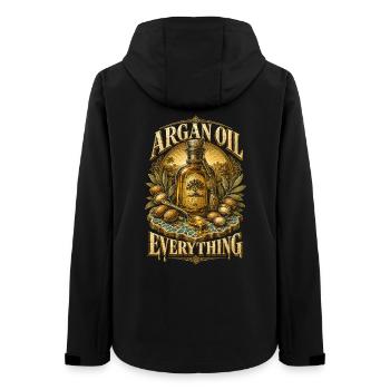 Marokkaner Marokko Argan Oil Everything - Frauen Recycelte Softshelljacke von Stanley/Stella - Schwarz - Hinten - AI Model Female 172 light (172cm)