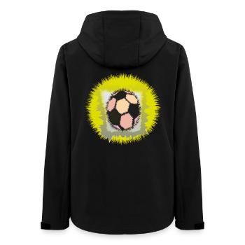 Explosiver Fußball-Aura - Frauen Recycelte Softshelljacke von Stanley/Stella - Schwarz - Hinten - AI Model Female 172 light (172cm)