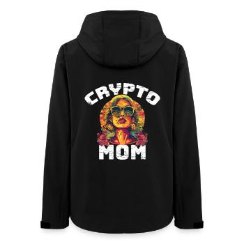 Bitcoin Mama - Frauen Recycelte Softshelljacke von Stanley/Stella - Schwarz - Hinten - AI Model Female 172 light (172cm)