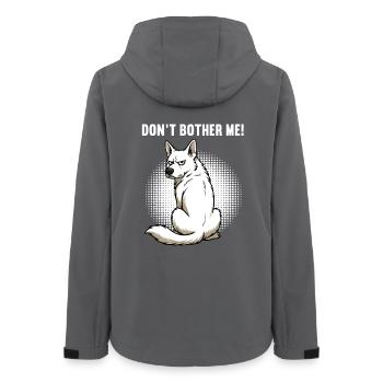 Don't Bother Me White Shepherd - Women’s Recycled Softshell Jacket by Stanley/Stella - anthracite - Back - AI Model Female 172 light (172cm)