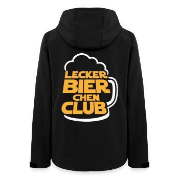 Lecker Bierchen Club Future Edition - Frauen Recycelte Softshelljacke von Stanley/Stella - Schwarz - Hinten - AI Model Female 172 light (172cm)