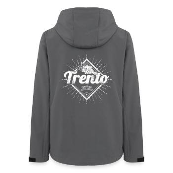 Trient Trentino-Südtirol Italien mit Weintrauben - Frauen Recycelte Softshelljacke von Stanley/Stella - Anthrazit - Hinten - AI Model Female 172 light (172cm)