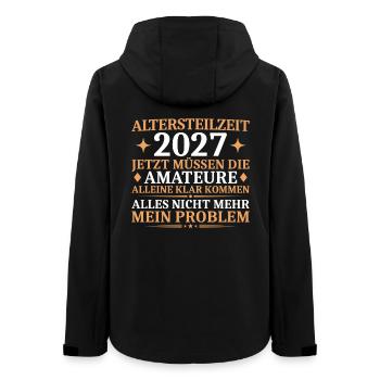 Altersteilzeit 2027 Lustiger Abschied Kollege - Frauen Recycelte Softshelljacke von Stanley/Stella - Schwarz - Hinten - AI Model Female 172 light (172cm)