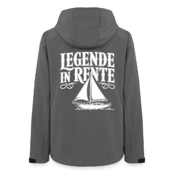 Légende à la retraite - Veste softshell femme recyclée Stanley/Stella - charbon - Dos - AI Model Female 172 light (172cm)