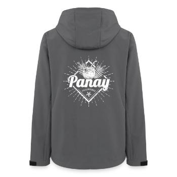 Panay Philippines Vintage Island Filipino Souvenir - Women’s Recycled Softshell Jacket by Stanley/Stella - anthracite - Back - AI Model Female 172 light (172cm)