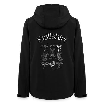 Stallshirt Western Symbole - Frauen Recycelte Softshelljacke von Stanley/Stella - Schwarz - Hinten - AI Model Female 172 light (172cm)