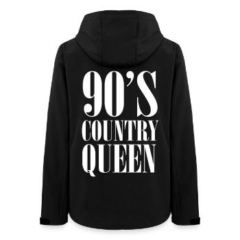 90er Country Queen – Retro Western - Frauen Recycelte Softshelljacke von Stanley/Stella - Schwarz - Hinten - AI Model Female 172 light (172cm)